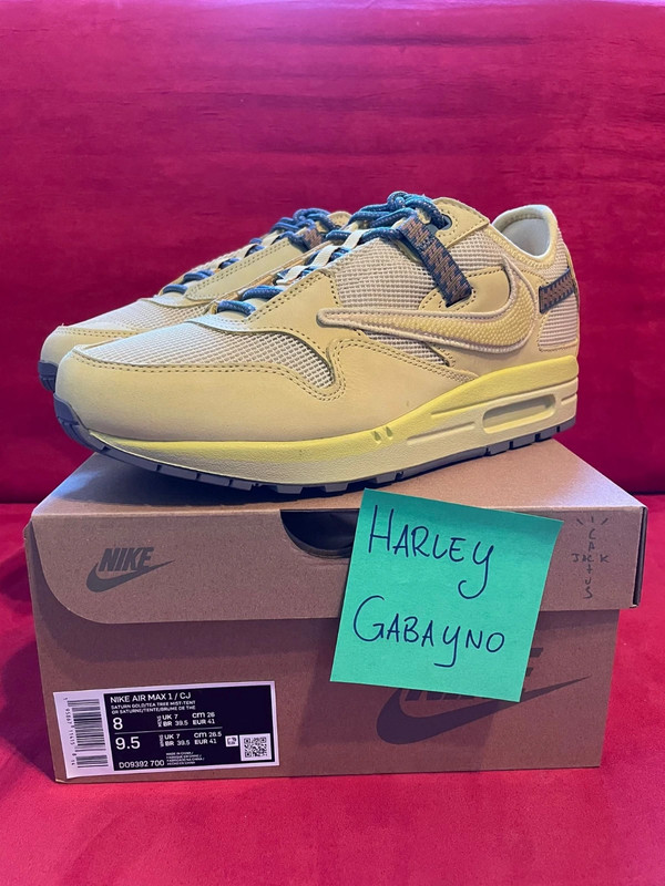 Nike air max 1 Travis Scott Cactus Jack Saturn Gold | Vinted