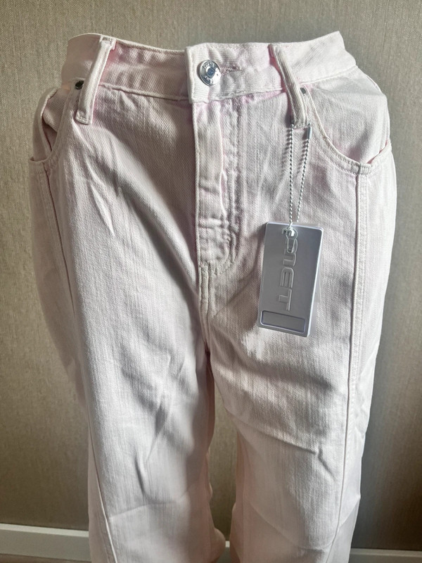 New dames jeans spijkerbroek licht roze maat 27 M merk MET M6 Raquel FA 2