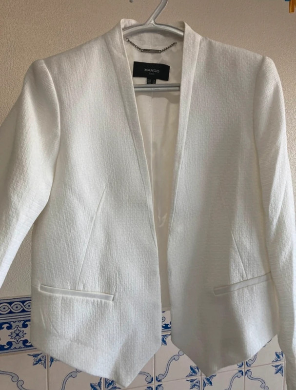 Blazer curto branco 1