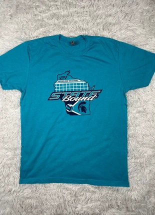 T-shirt bleu américain | Équipe de Volleyball | Taille : L, brand: Next Level Apparel, condizioni: Ottime, taglia: L, €8.90, €10.05 include la Protezione acquisti