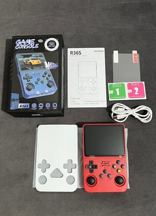 Red R36S Video Game Console 64GB with 20000+ Games Retro Handheld, brand: R36S, condition: New with tags, £27.99, £30.09 includes Buyer Protection Pro