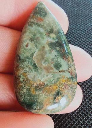 Un cabochon goutte en jaspe, condition: New with tags, €6.50, €7.53 includes Buyer Protection