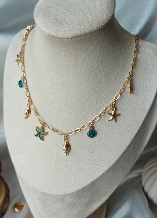 Collier pendentif femme tendance fashion vintage mer bleu, marque: Fashion, état: Neuf sans étiquette, 9,90 €, 11,10 € Protection acheteurs (Pro) incluse