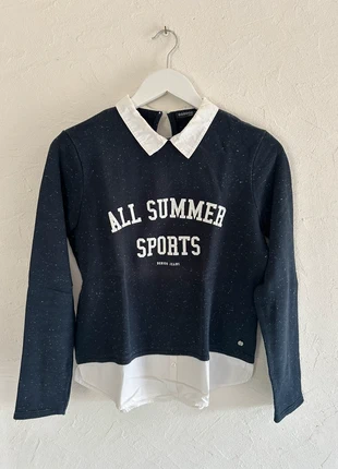 Pull bleu marine Bonobo, merk: Bonobo, staat: Heel goed, maat: S / 36 / 8, € 13,00, € 14,35 inclusief Kopersbescherming