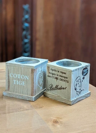 Boîte à cure dents ou coton tiges, marque: antic line, état: Neuf avec étiquette, 2,00 €, 2,80 € Protection acheteurs incluse