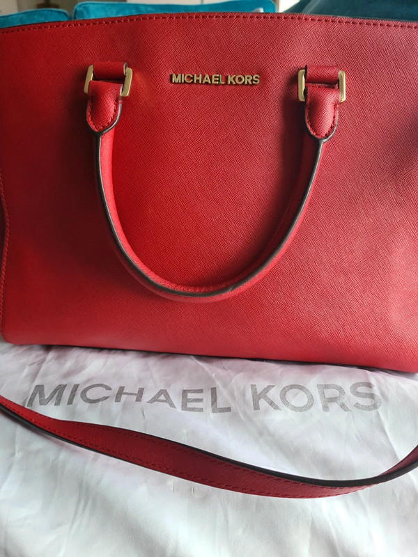 Michael Kors large red Selma bag - Vinted