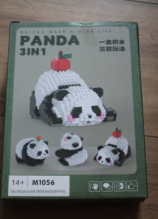 Blocs de Construction Panda 3 en 1 – 940 pièces, marca: Nanoblock, estado: Novo com etiquetas, tamanho: Tamanho único, €15.00, €16.45 inclui Proteção do Comprador