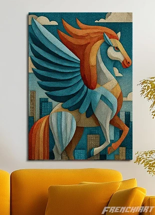 Poster métallique 30cm x 42cm Pégase Cheval + aimant mural fourni., marque: Design, état: Très bon état, 28,50 €, 30,63 € Protection acheteurs (Pro) incluse
