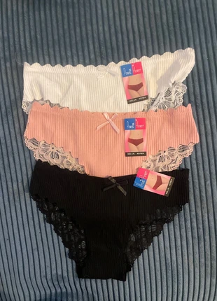 Lot de 3 culottes Power Flower, merk: Power Flower, staat: Nieuw met prijskaartje, maat: L / 40 / 12, € 5,00, € 5,95 inclusief Kopersbescherming