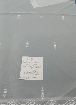 Margo white voile 48 inch drop x 2.25mtrs wide, condition: New with tags, size: 200 cm - 249 cm, £2.25, £3.06 includes Buyer Protection Pro