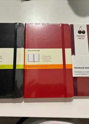 Notebook-taccuini moleskine, marque: Moleskine, état: Neuf avec étiquette, 30,00 €, 32,20 € Protection acheteurs incluse