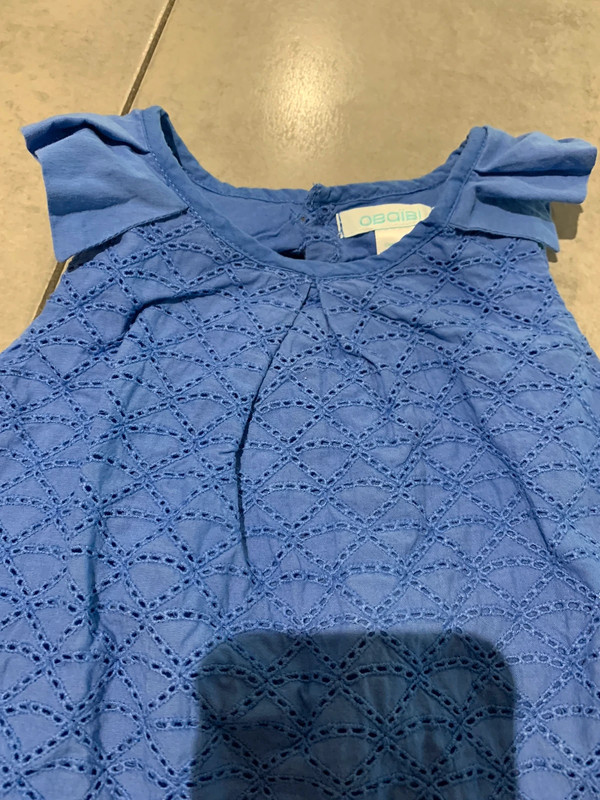 Robe bébé fille 23mois bleu roy 2