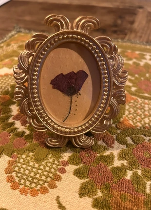 Vintage look lijstje met gedroogde bloem, merk: Met, staat: Heel goed, € 7,00, € 8,05 inclusief Kopersbescherming