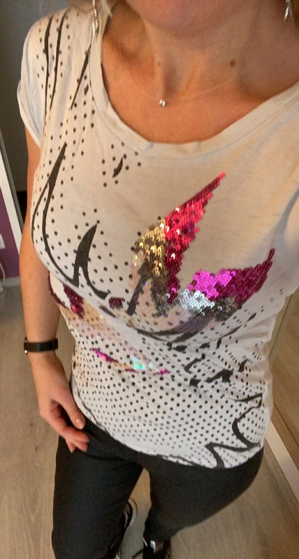 Tee shirt kookai sequins