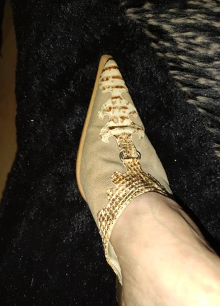 Mules sabots tissu beige t 36, marke: TISSU, zustand: Sehr gut, größe: 36, 9,00 €, 10,15 € inklusive Vinted-Käuferschutz