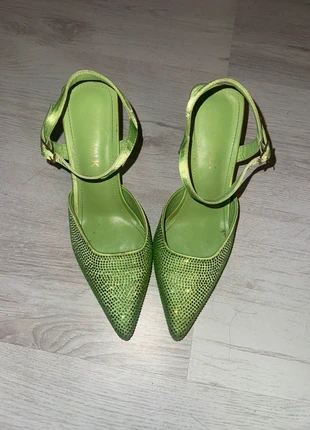 Slingbacks groen glitter maat 37, brand: merkloos, condizioni: Ottime, taglia: 37, €10.00, €11.20 include la Protezione acquisti