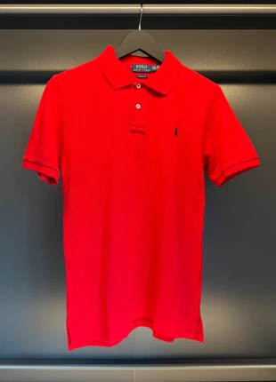 Polo Ralph Lauren Homme en maille de coton rouge, marque: Ralph Lauren, état: Très bon état, taille: S, 15,00 €, 16,45 € Protection acheteurs incluse