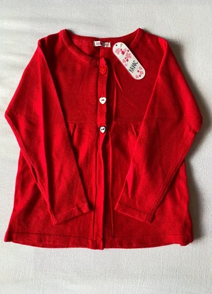 Brand new Girls Red Cardigan with 3 Heart Buttons, brand: Havoc, condition: New with tags, size: 5 years / 110 cm, €10.00, €11.20 includes Buyer Protection