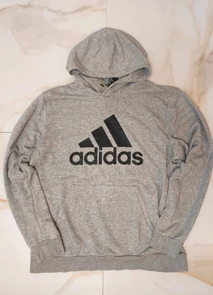 💫Adidas Grey Hoodie with Chest Logo – Classic Streetwear💫, marque: adidas, état: Bon état, taille: XL, 10,95 €, 12,20 € Protection acheteurs incluse