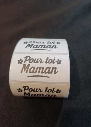 Lot de 25 étiquettes “Pour toi Maman” 60×30 mm  Spécial cadeaux et emballages personnalisés, merk: sansnom., staat: Nieuw zonder prijskaartje, € 1,20, € 1,96 inclusief Kopersbescherming Pro