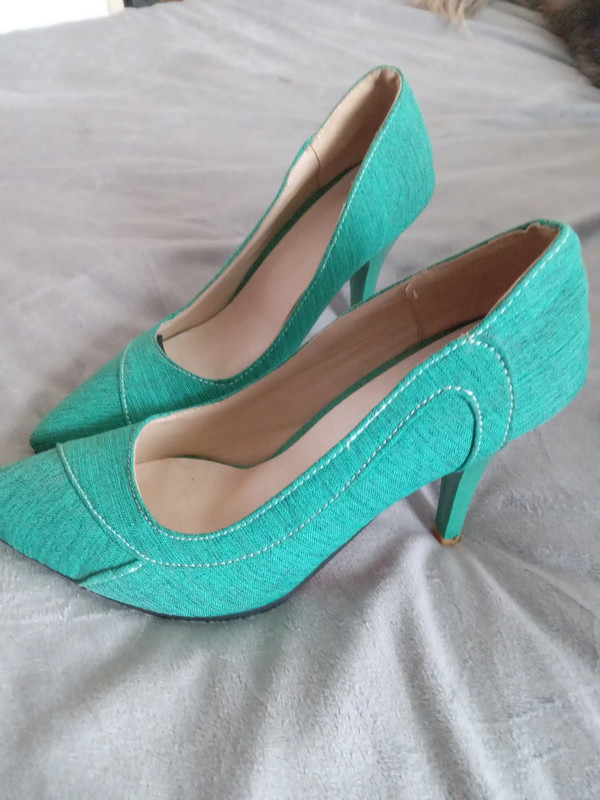 Turquoise stilettos clearance