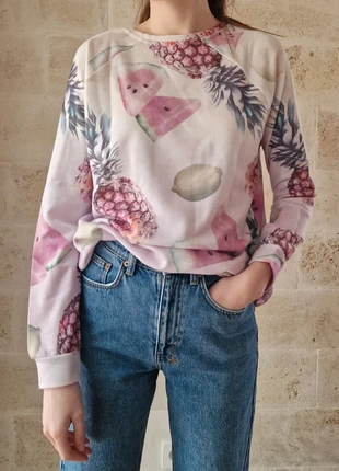 Sweat rose Bershka taille S 🍍, marque: Bershka, état: Très bon état, taille: S / 36 / 8, 3,00 €, 3,85 € Protection acheteurs incluse