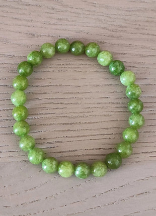 bracelet élastique pierre naturelle péridot perles rondes 8mm, brand: les trésors de flo, condizioni: Ottime, €8.00, €9.10 include la Protezione acquisti Pro