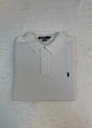 Polo Ralph Lauren blanc homme taille L logo bleu marine classique RLP6, marque: Ralph Lauren, état: Très bon état, taille: L, 28,00 €, 30,10 € Protection acheteurs incluse