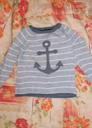 Pull encre marin, brand: H&M, condizioni: Ottime, taglia: 9-12 mesi / 74 cm, €1.00, €1.75 include la Protezione acquisti