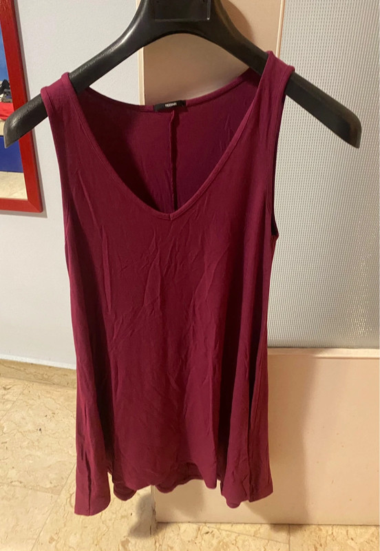 Canotta/vestito color Borgogna vinaccia 1