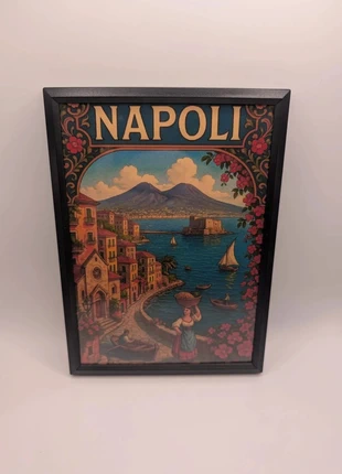 Napoli ingelijste poster, merk: Napoli, staat: Heel goed, € 9,99, € 11,19 inclusief Kopersbescherming Pro