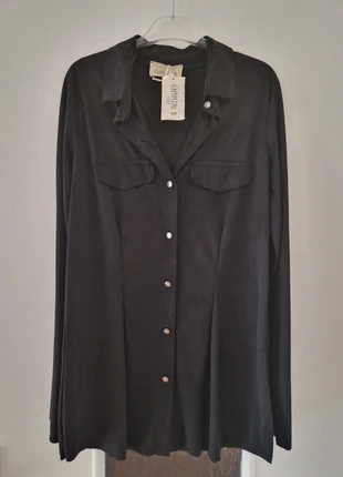 Chemise noire Chantal B, marca: Chantal B, estado: Nuevo con etiquetas, tamaño: M / 38 / 10, 18,00 €, 19,60 € Protección al comprador incluida