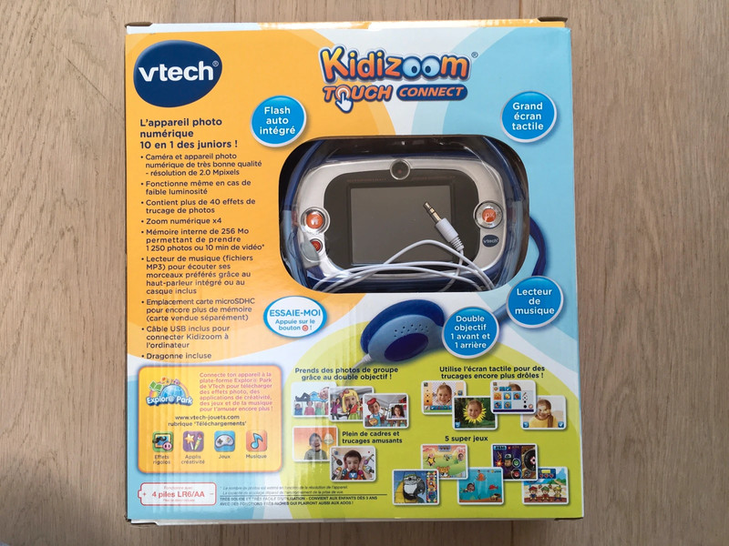 VTech Kidizoom Touch 5.0 Bleue + Housse : : Jeux et Jouets