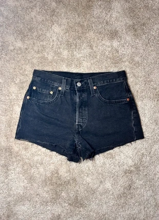 🩳👖Short Lévis 501 noir denim en jean W27, marque: Levi's, état: Très bon état, taille: S / 36 / 8, 25,00 €, 26,95 € Protection acheteurs incluse