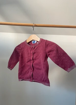 Gilet Violet à pois argenté Mots D’Enfants, brand: Mots d'enfants, condition: Very good, size: 3-6 months / 62 cm, €3.00, €3.85 includes Buyer Protection