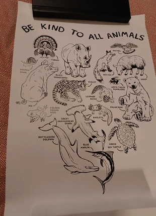 Poster animaux, staat: Goed, € 10,00, € 11,20 inclusief Kopersbescherming