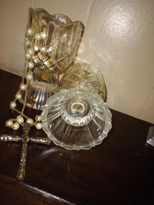 Elegant Crystal Cups/Candle Holders 2