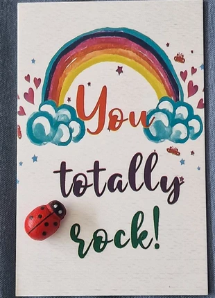 Pocket card 9x5cm lieveheersbeestje, staat: Nieuw zonder prijskaartje, € 1,25, € 2,01 inclusief Kopersbescherming Pro