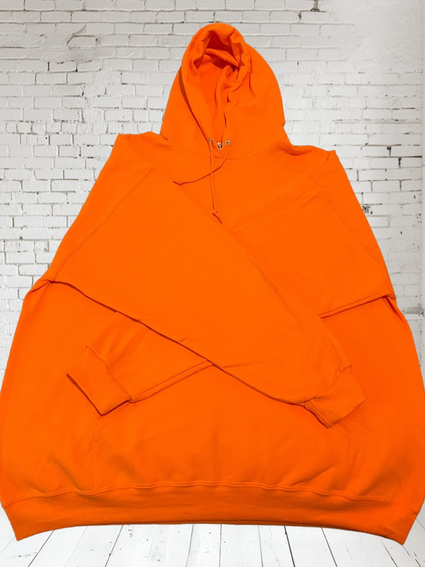 Jerzees NuBlend Saftey Orange Hoodie XXL 3