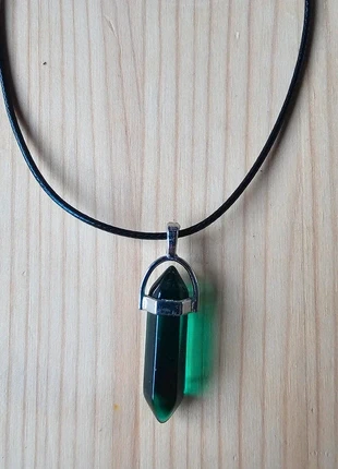 Green pendant crystal, condition: Very good, €3.00, €3.85 includes Buyer Protection