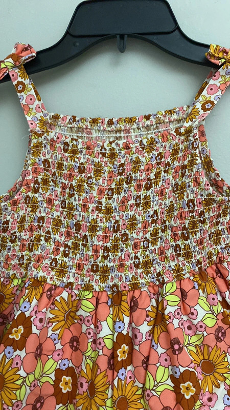 Wonder nation girls sleeveless floral dress size 5 5