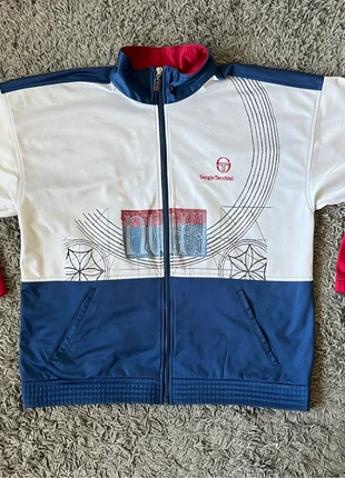 Sergio Tacchini Vintage 90’s Crazy Track Jacket Unisex, merk: Sergio Tacchini, staat: Heel goed, maat: L, € 45,00, € 47,95 inclusief Kopersbescherming