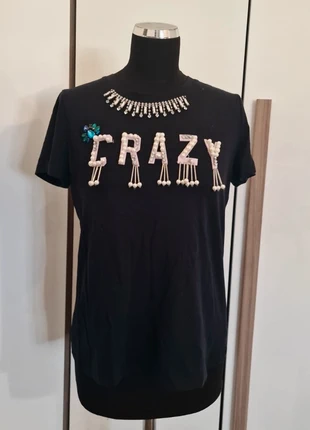 Urban Way New York t-shirt nera con applicazioni CRAZY xs, marca: Ueban Way, estado: Muy bueno, tamaño: XS / 34 / 6, 11,00 €, 12,25 € Protección al comprador incluida
