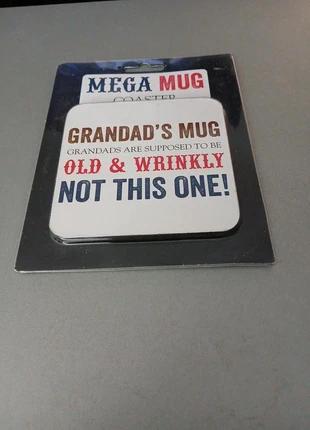 Grandad's Coaster/ Cup Mat, condition: New with tags, £1.00, £1.75 includes Buyer Protection