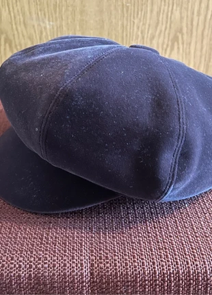 Schwarzer Hut Bakerboy/Mütze Schurwolle 57, marque: N.N. Collection, état: Bon état, taille: 57, 10,00 €, 11,20 € Protection acheteurs incluse