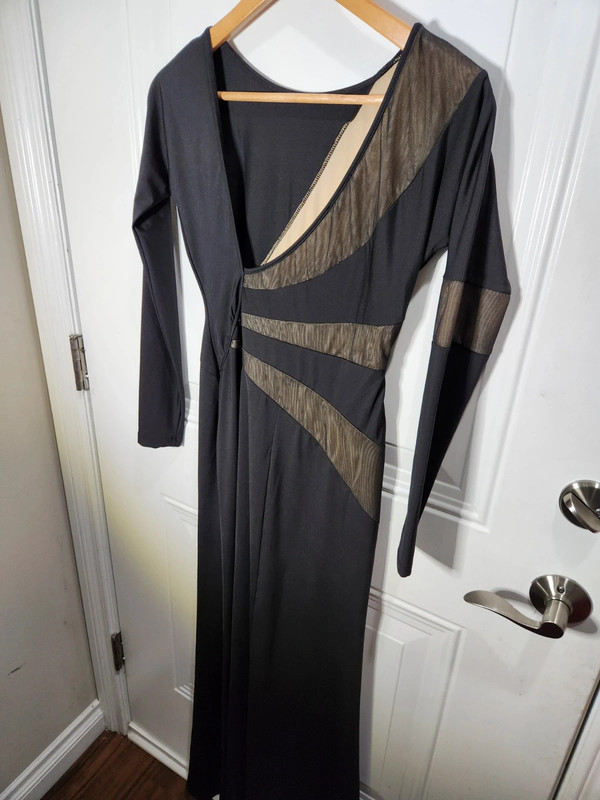 Venus Black Evening Gown, Size 4 5