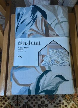 Habitat King Size Cotton Multi Leaf Floral Bed Set 180 TC, brand: Habitat, condition: New with tags, size: King, £24.50, £26.43 includes Buyer Protection