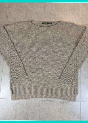 Pull Lauren Ralph Lauren – Femme – Taille M – Gris chiné – 100 % coton – Très bon état, merk: Ralph Lauren, staat: Heel goed, maat: M / 38 / 10, € 20,90, € 22,65 inclusief Kopersbescherming