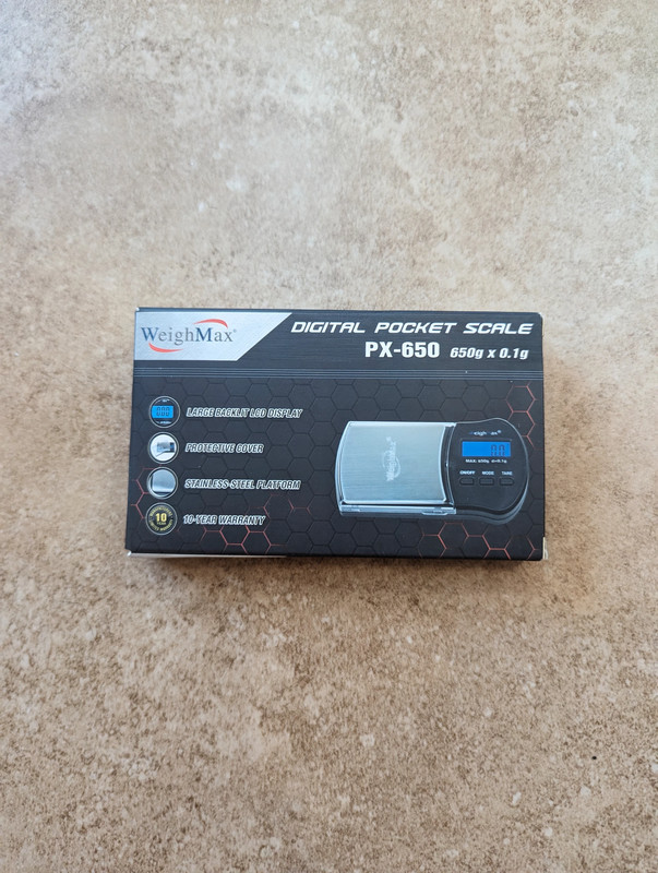WeighMax Digital Pocket Scale W-PX650 Capacity 650g Sensitivity 0.1g Auto Shut off Brand New 2