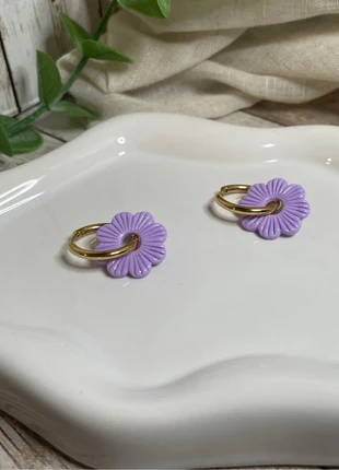 Créoles inoxydables et pampilles interchangeables lila, marque: Pimpresse, état: Neuf sans étiquette, 7,99 €, 9,09 € Protection acheteurs (Pro) incluse